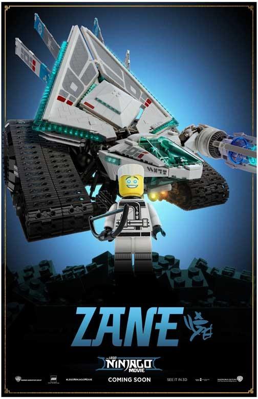 LEGO NINJAGO MOVIE Zane character movie poster 11x17