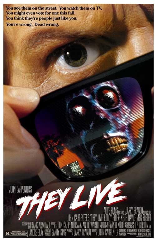 Roddy Piper THEY LIVE Keith David movie poster 11x17 John Carpenter