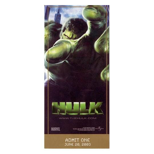 Eric Bana THE HULK Jennifer Connelly Sam Elliott Nick Nolte souvenir ticket