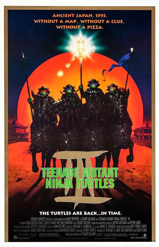 Paige Turco TEENAGE MUTANT NINJA TURTLES 1990's movie poster set 11x17