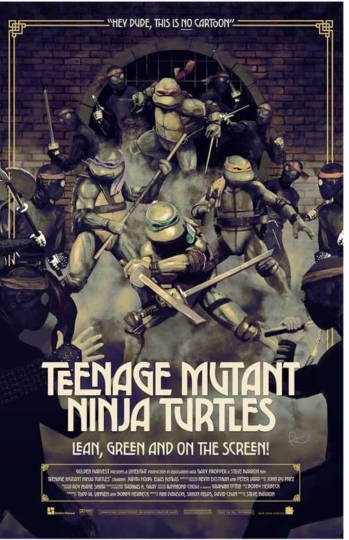 Elias Koteas TEENAGE MUTANT NINJA TURTLES Judith Hoag art movie poster 11x17