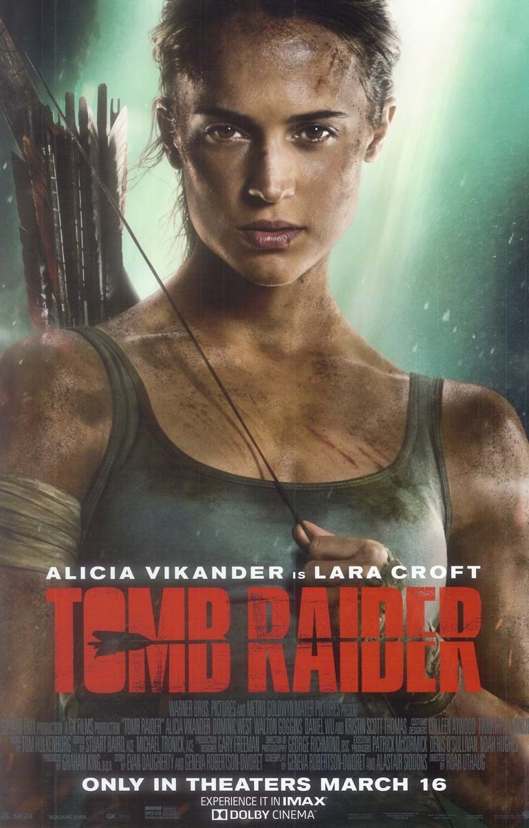 Alicia Vikander TOMB RAIDER original studio movie poster 11x17