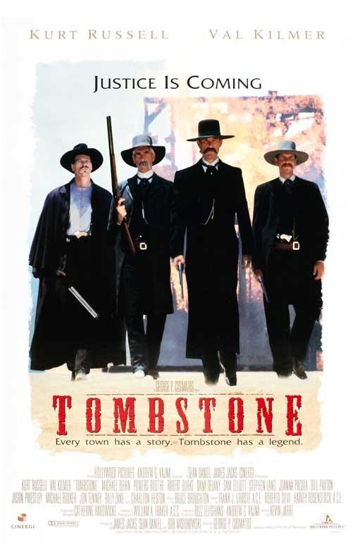 Kurt Russell TOMBSTONE Val Kilmer Michael Biehn Sam Elliott movie poster 11x17