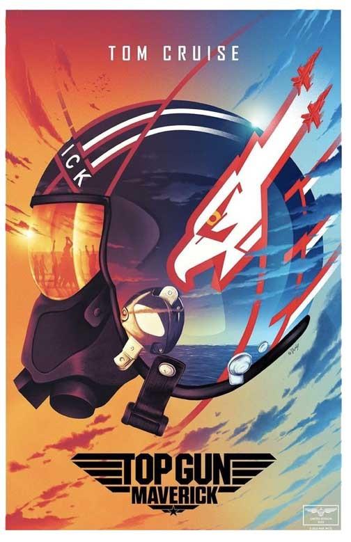 Tom Cruise TOP GUN MAVERICK Val Kilmer helmet movie poster 11x17