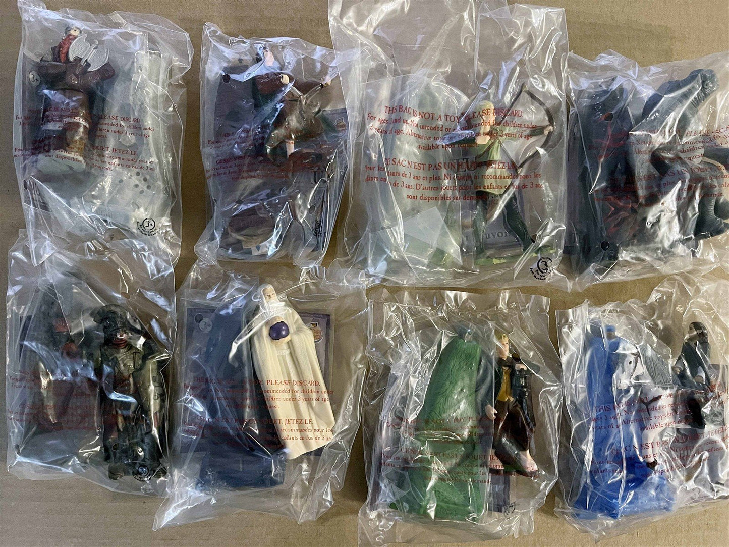 2001 Burger King LORD OF THE RINGS FELLOWSHIP complete set 19 figurine toys NEW