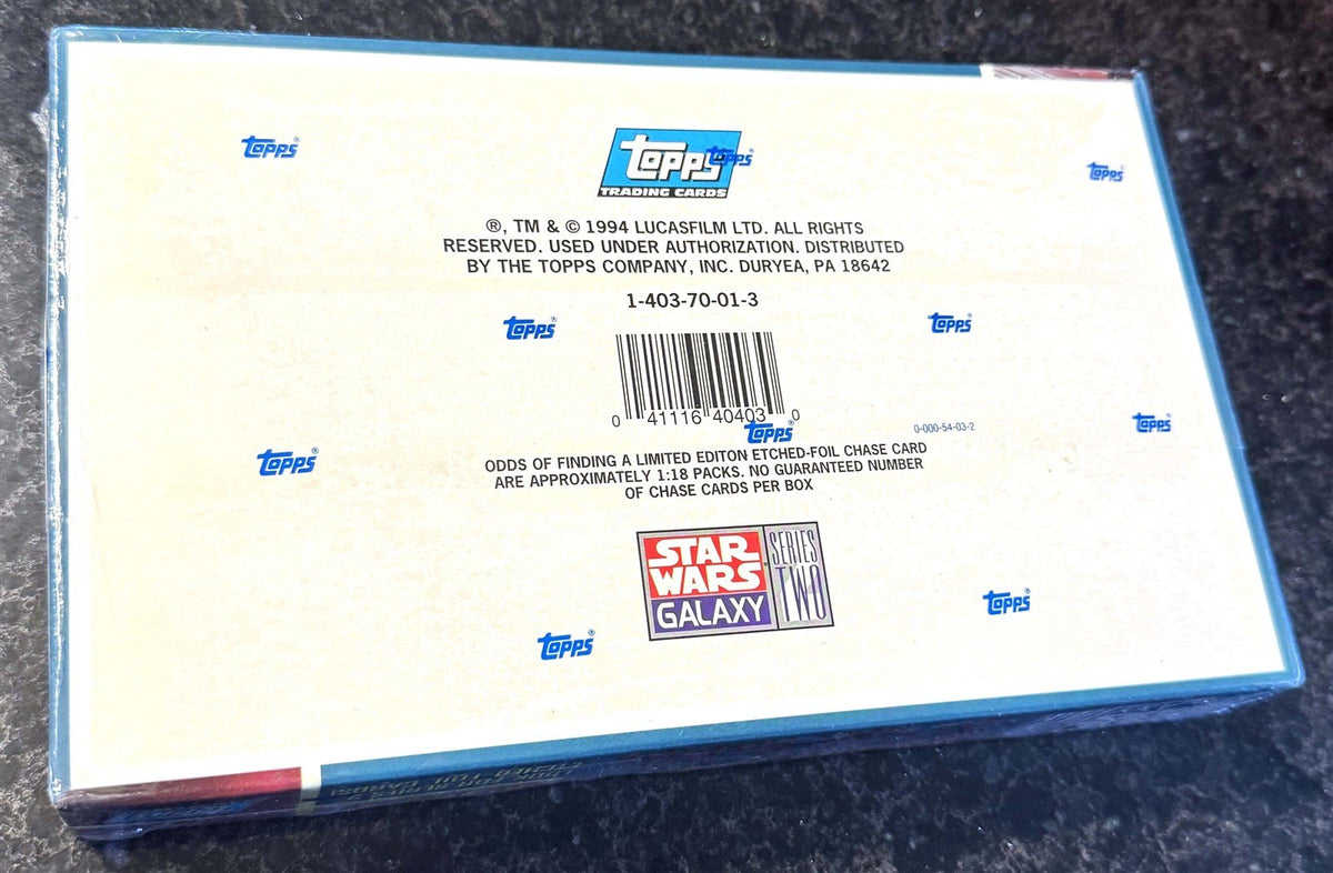 1994 Topps STAR WARS GALAXY Series 2 trading cards Etch Foil Cards SEALED box