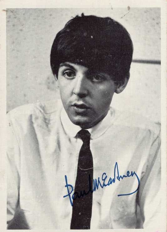 Topps THE BEATLES 1964 2nd Series black & white trading card #94 Paul McCartney