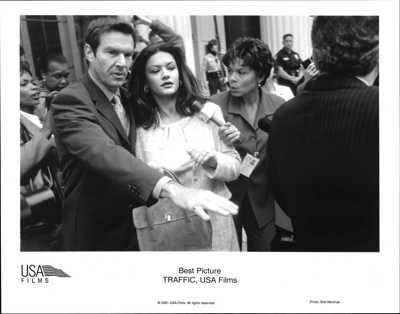 Denis Quaid TRAFFIC Catherine Zeta-Jones original 10x8 press photo 2001
