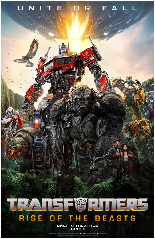 TRANSFORMERS RISE OF THE BEASTS advance movie poster 11x17