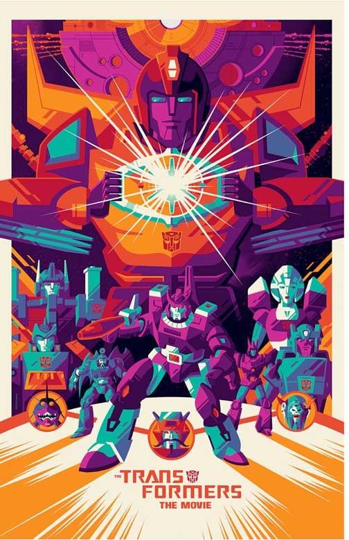 Leonard Nimoy TRANSFORMERS THE MOVIE collage movie poster 11x17