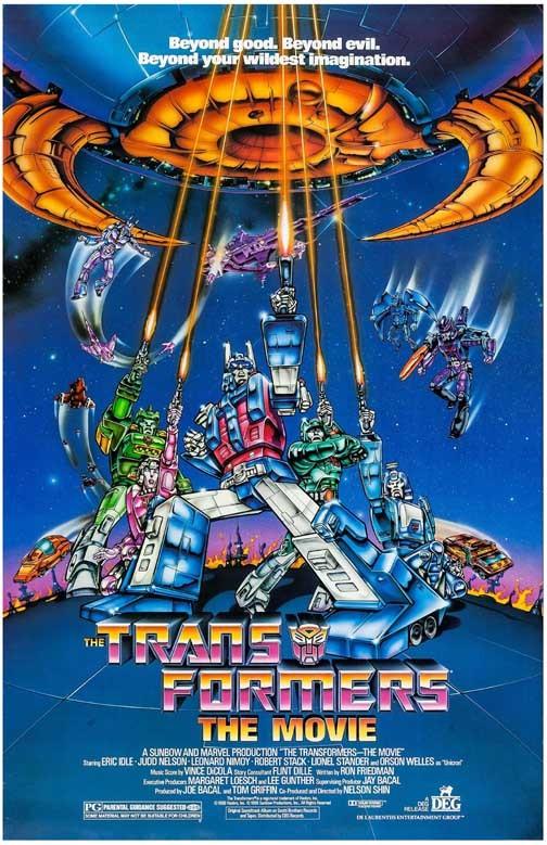 Leonard Nimoy TRANSFORMERS THE MOVIE Eric Idle Judd Nelson movie poster 11x17