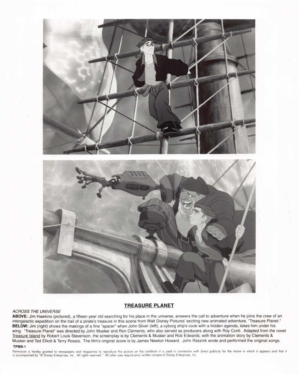 Disney Joseph Gordon-Levitt TREASURE PLANET original press kit