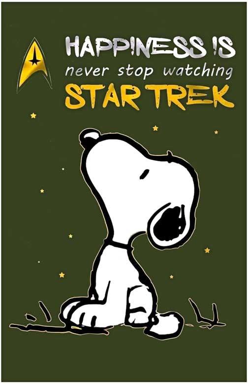 Snoopy HAPPINESS IS... STAR TREK movie poster 11x17