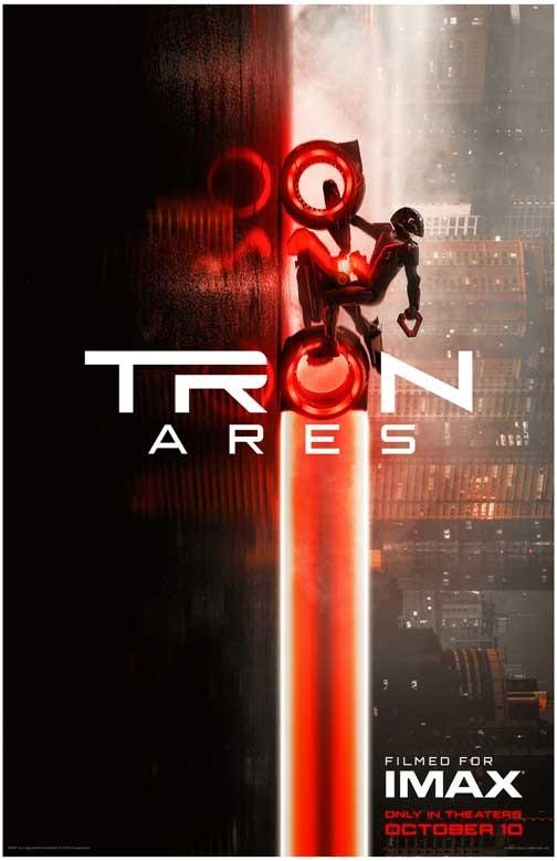 Jeff Bridges TRON ARES Gillian Anderson advance 'B' movie poster 11x17