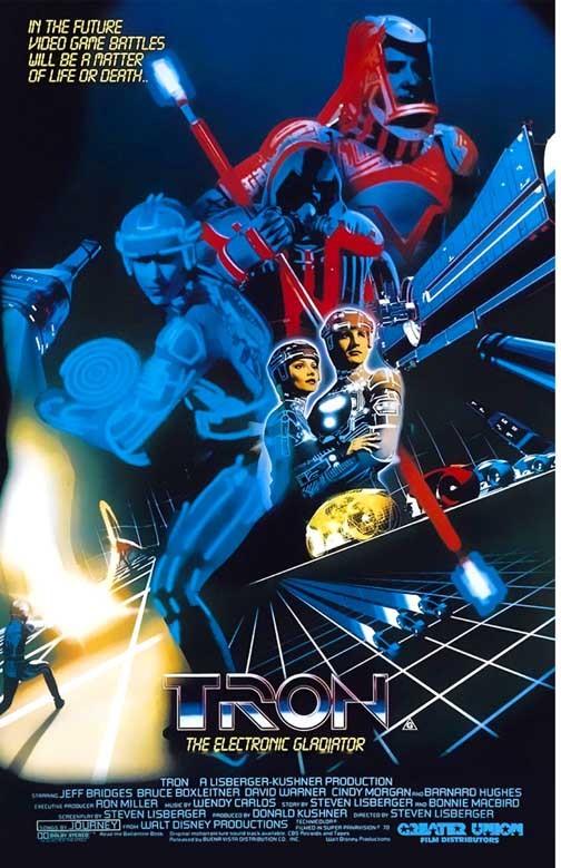 Bruce Boxleitner TRON Jeff Bridges Cindy Morgan art movie poster 11x17