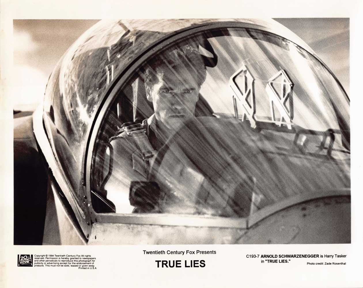 Arnold Schwarzenegger TRUE LIES original press photo 1994