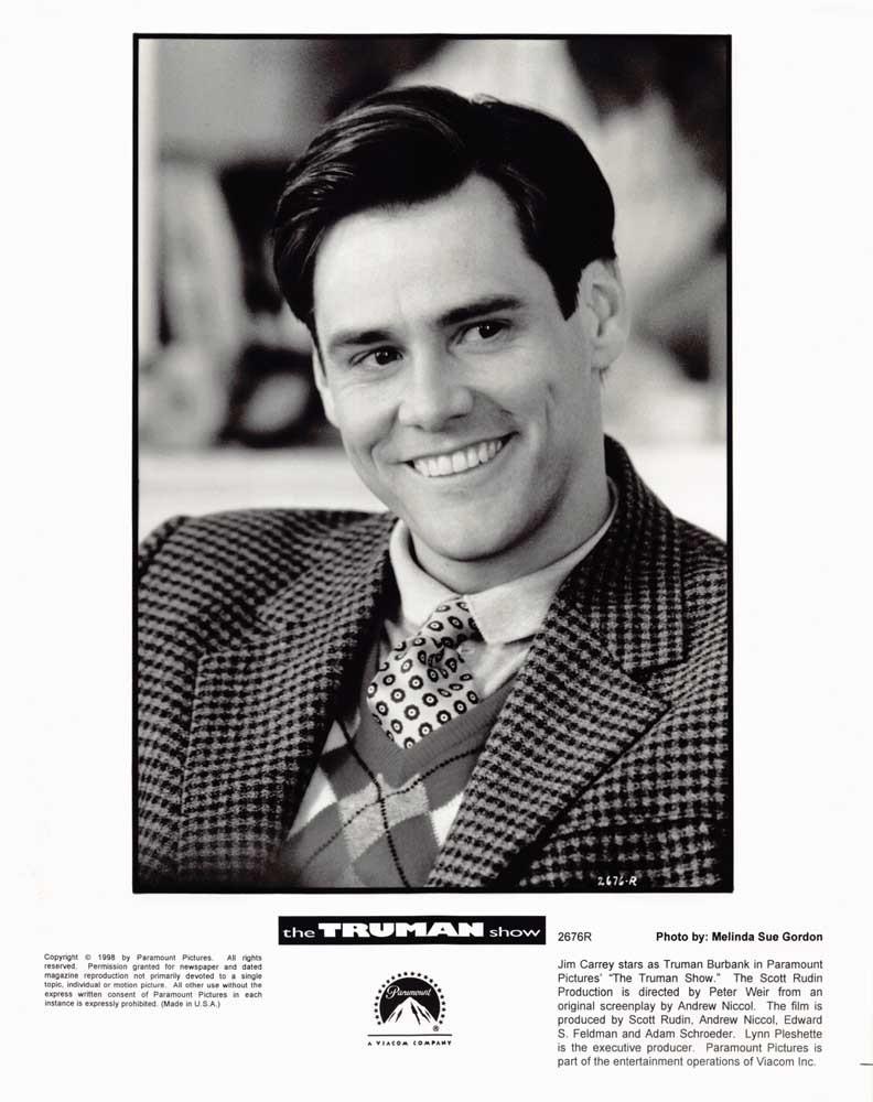 Jim Carrey TRUMAN SHOW original 8x10 press photo 1998