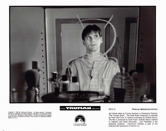 Jim Carrey THE TRUMAN SHOW original 10x8 press photo 1998