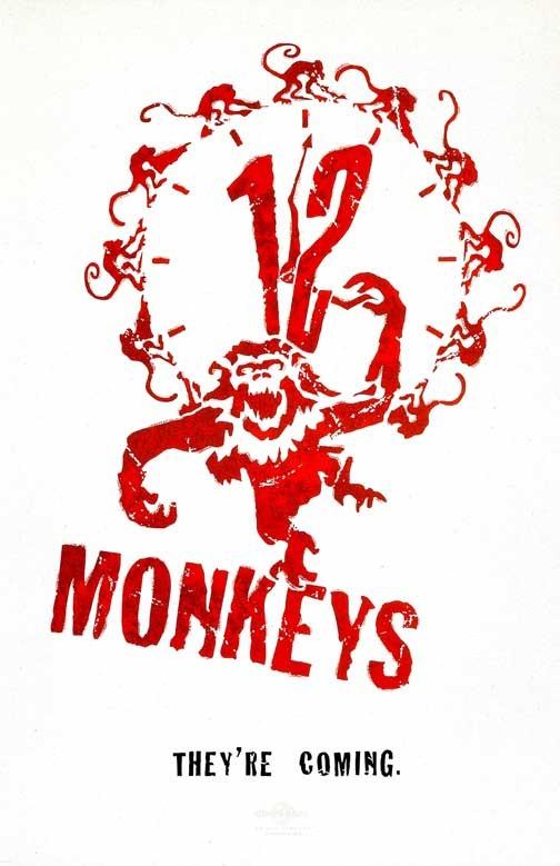 Bruce Willis 12 MONKEYS Madeline Stowe Brad Pitt advance movie poster 11x17