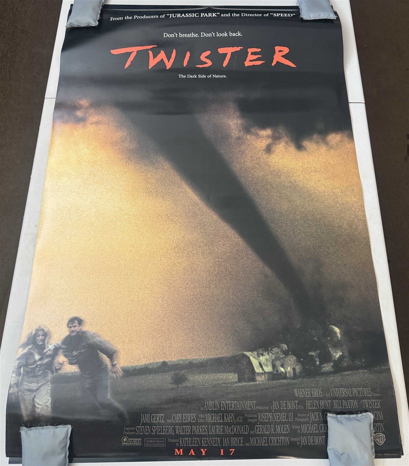 Bill Paxton TWISTER Helen Hunt original recalled movie poster 1-Sheet 1996