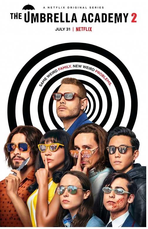 Elliott Page THE UMBRELLA ACADEMY cast movie poster 11x17 S2