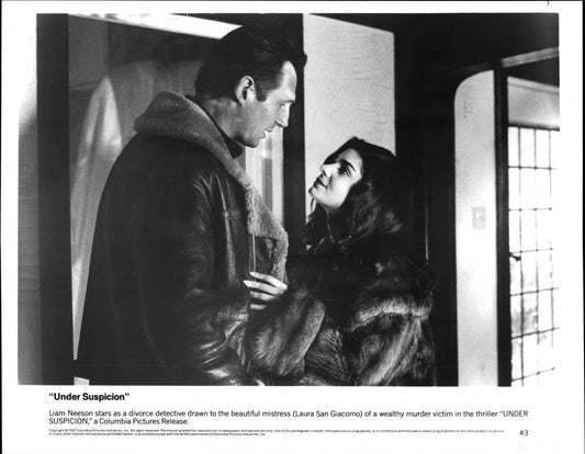 Liam Neeson UNDER SUSPICION Laura San Giacomo original 10x8 press photo 1992