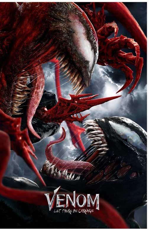 Tom Hardy VENOM LET THERE BE CARNAGE duo advance movie poster 11x17