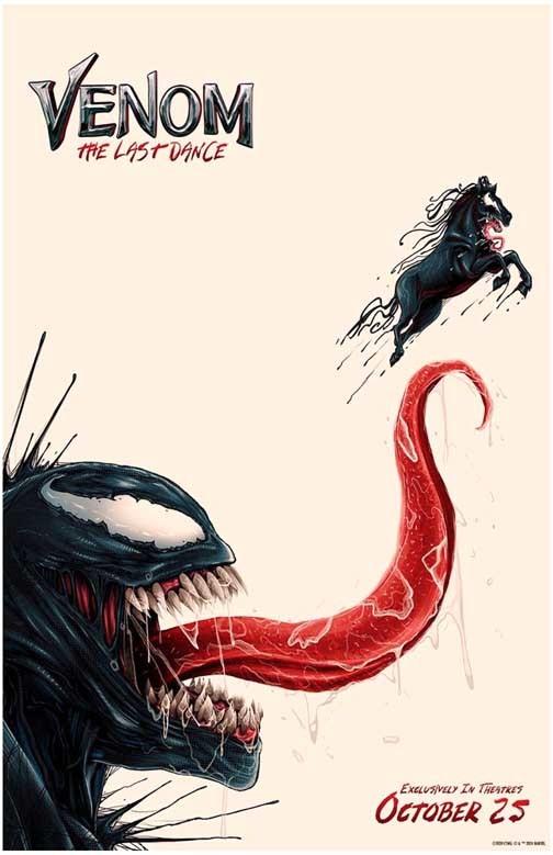 Tom Hardy VENOM LAST DANCE horse movie poster 11x17