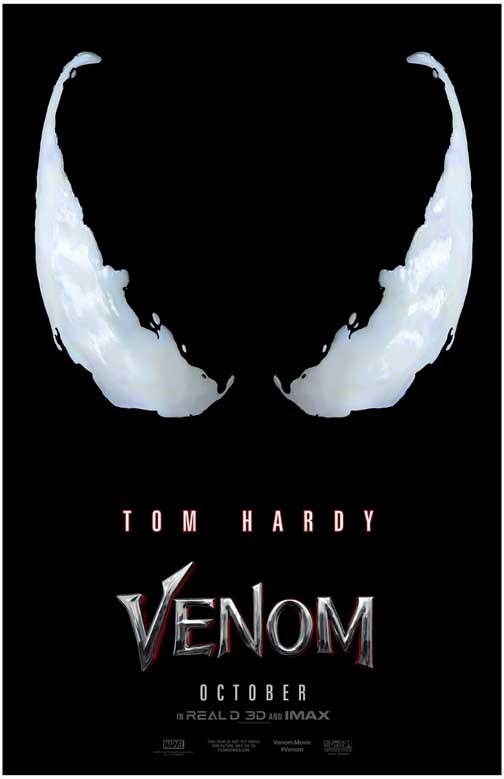 Tom Hardy VENOM advance movie poster 11x17