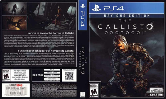 Sony CALLISTO PROTOCOL DAY ONE EDITION Krafton store display box art PS4