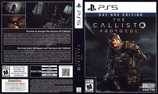 Sony CALLISTO PROTOCOL DAY ONE EDITION Krafton store display box art PS5