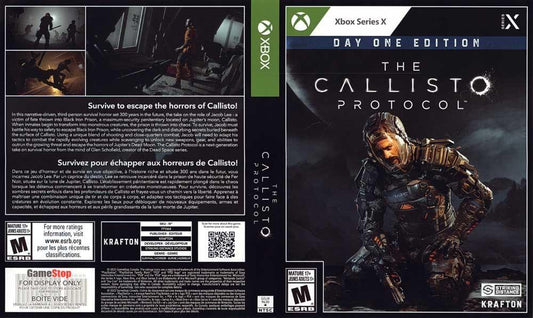 Sony CALLISTO PROTOCOL DAY ONE EDITION Krafton store display box art XBOX