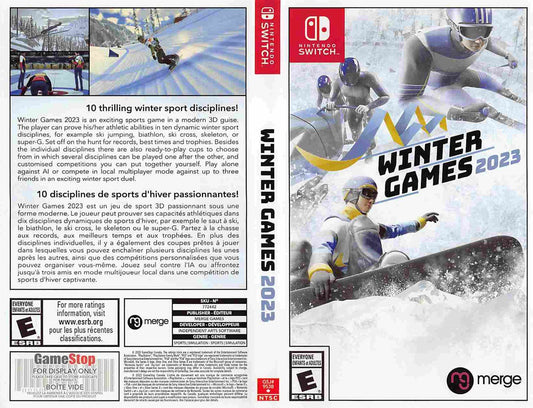 Nintendo Switch WINTER GAMES 2023 store display box art