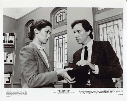 Sonja Smits VIDEODROME James Woods original press photo 1983 Cronenberg