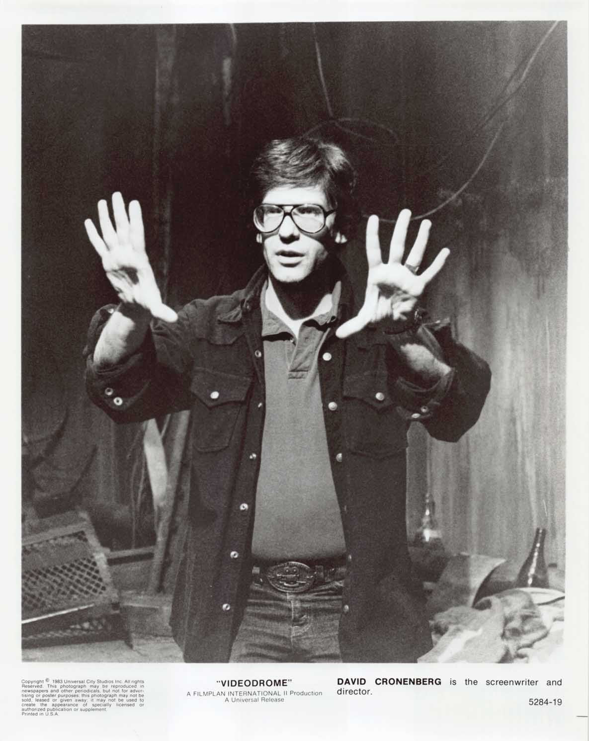 David Cronenberg VIDEODROME original press photo 1983