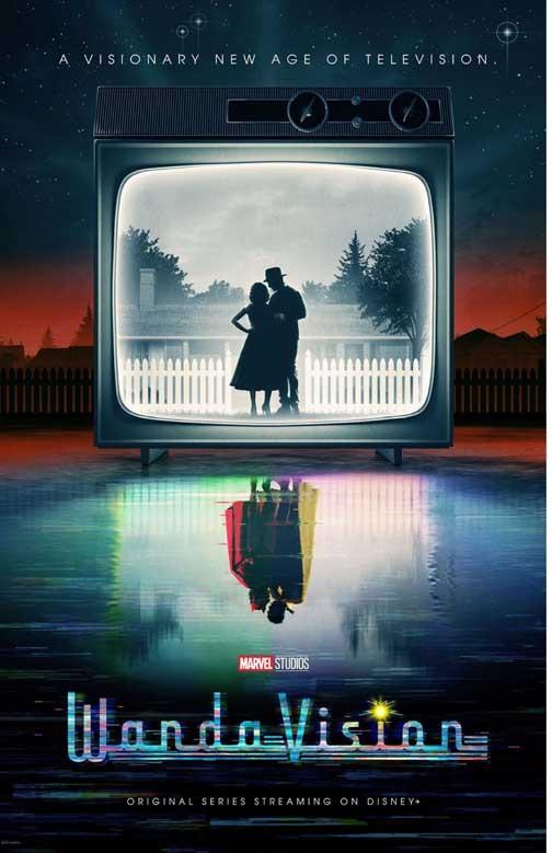 Elizabeth Olsen WANDAVISION Paul Bettany movie poster 11x17