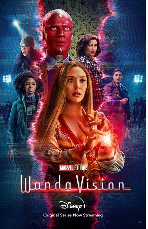 Marvel Elizabeth Olsen WANDAVISION Paul Bettany cast movie poster 11x17