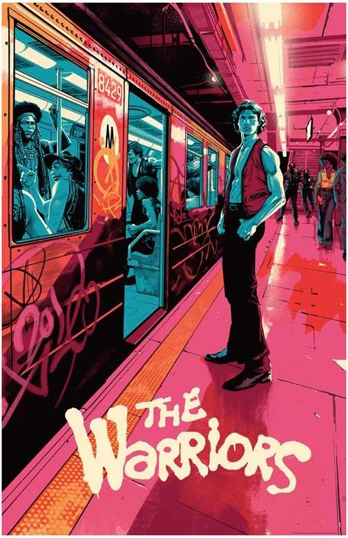 Michael Beck THE WARRIORS James Remer subway movie poster 11x17 Walter Hill