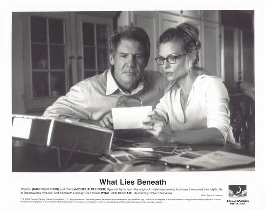 Harrison Ford WHAT LIES BENEATH Michelle Pfeiffer original 8x10 press photo 1999