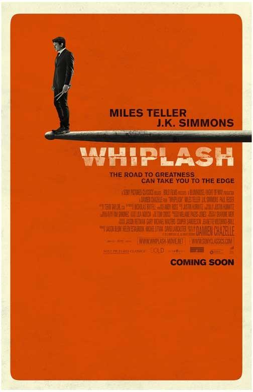 Miles Teller WHIPLASH J.K. Simmons movie poster 11x17 Damien Chazelle