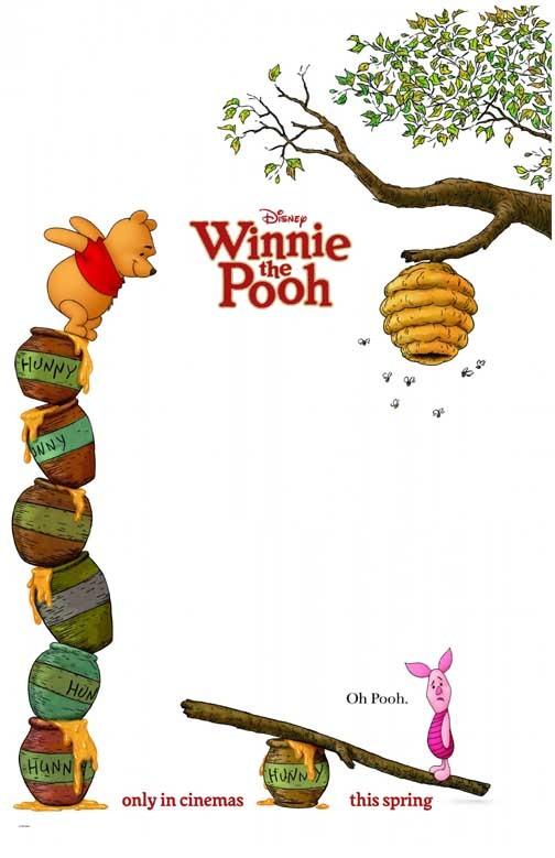 Disney Jim Cummings WINNIE THE POOH 2011 'B' movie poster 11x17