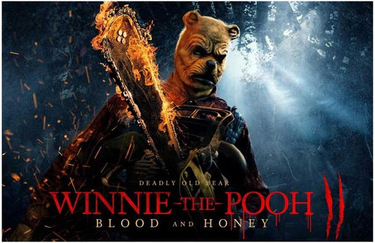 WINNIE THE POOH BLOOD AND HONEY 2 movie poster 17x11