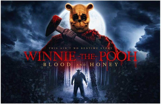 WINNIE THE POOH BLOOD AND HONEY movie poster 17x11