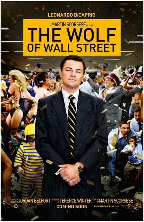 Leonardo DiCaprio THE WOLF OF WALL STREET movie poster 11x17 Martin Scorsese