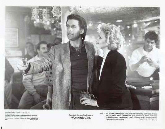 Melanie Griffith WORKING GIRL Alec Baldwin original 10x8 press photo 1988