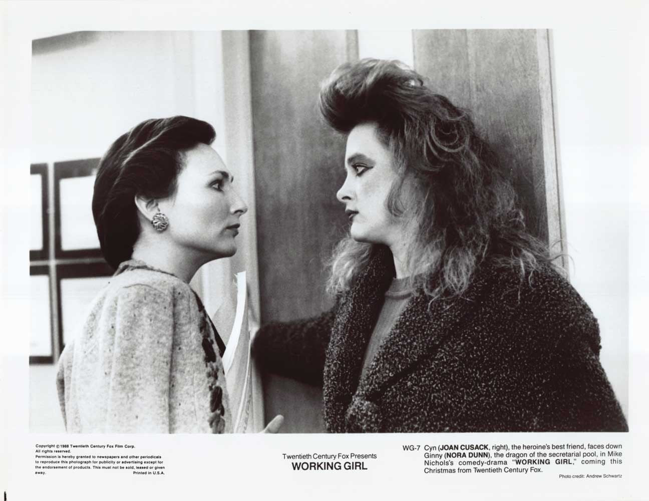 Joan Cusack WORKING GIRL Nora Dunn original 10x8 press photo 1988