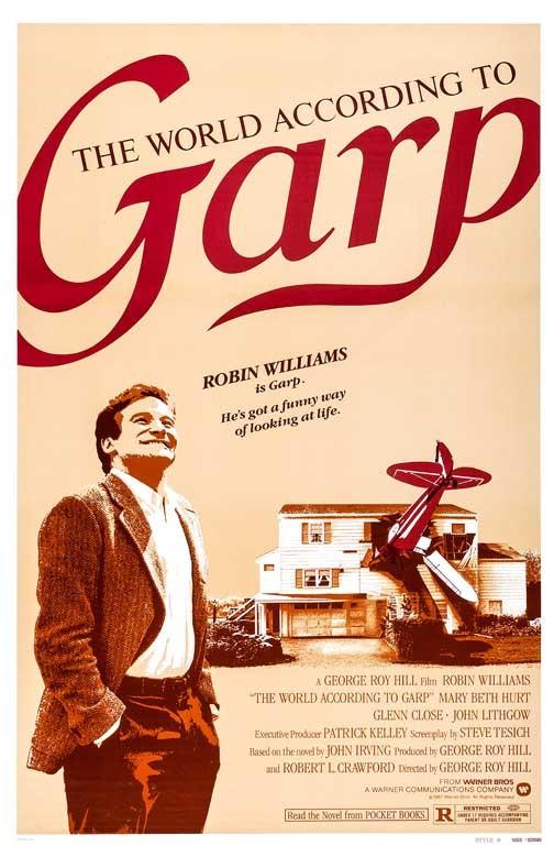 Robin Williams WORLD ACCORDING TO GARP Glenn Close movie poster 11x17