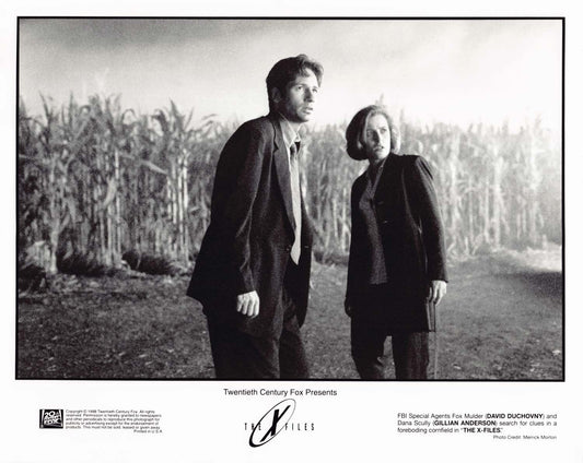 David Duchovny X-FILES movie Gillian Anderson original 8x10 press photo 1998