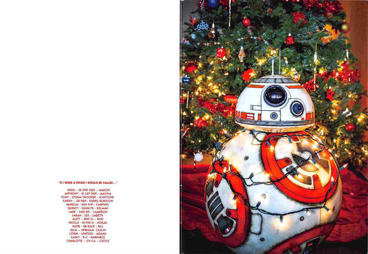 STAR WARS Lucasfilm WALT DISNEY STUDIOS CANADA exclusive Christmas Card 2015
