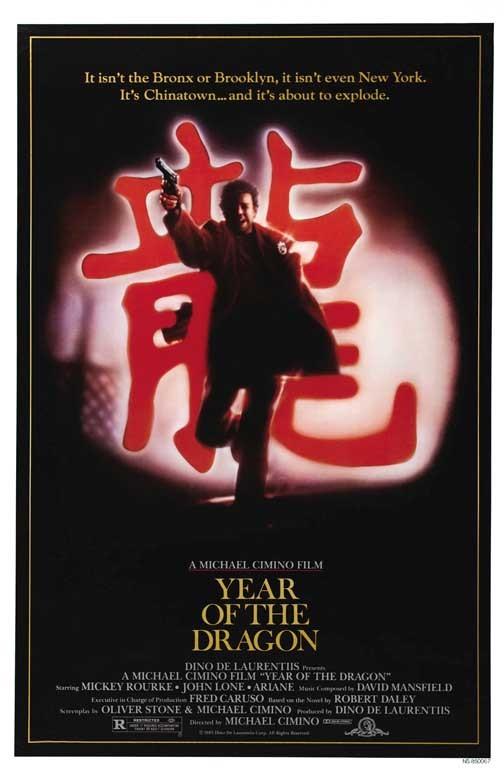 Mickey Rourke YEAR OF THE DRAGON movie poster 11x17 Michael Cimino
